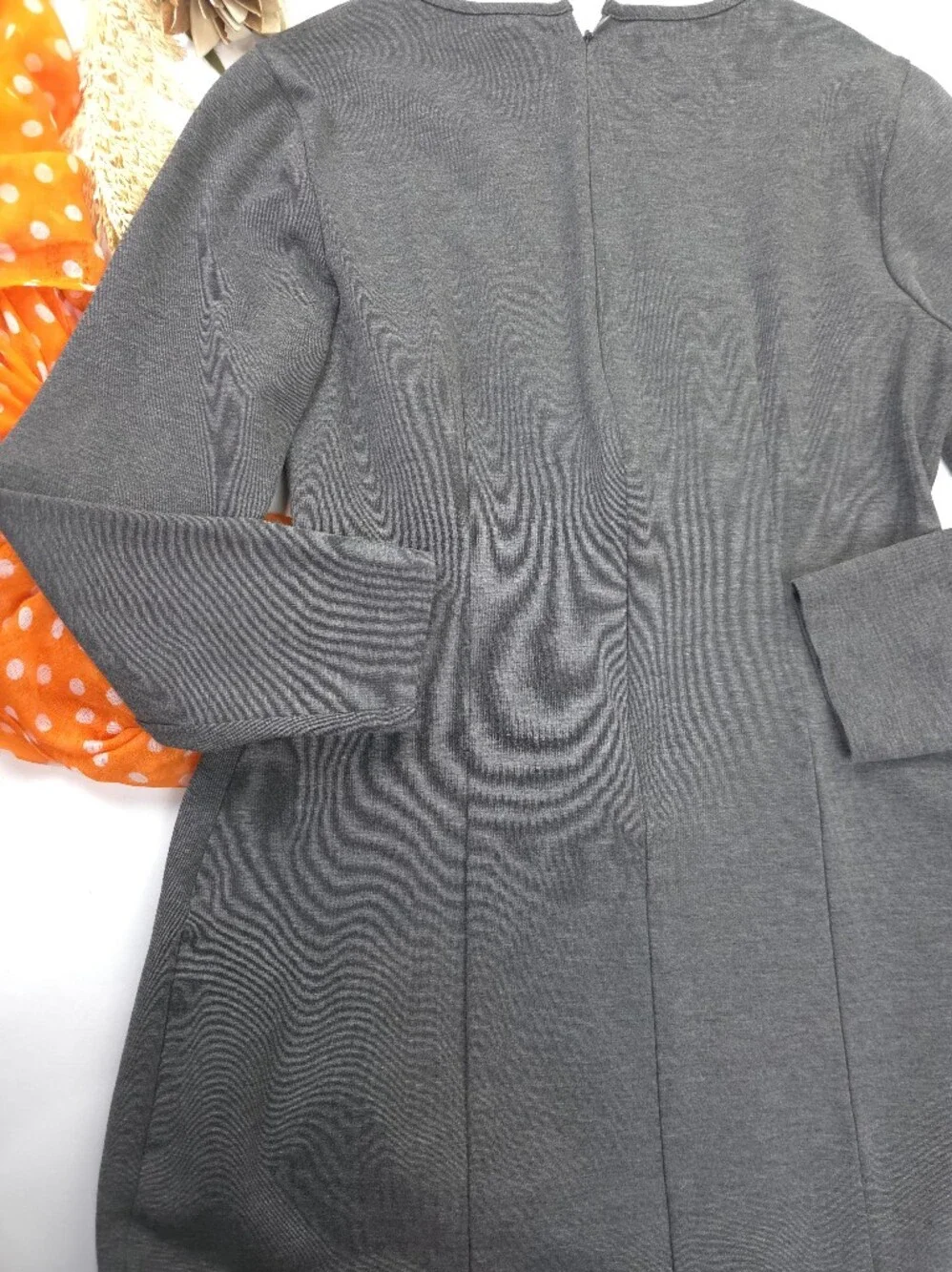 J.Crew Classic Long Sleeve Crewneck Women's Dress - Charcoal Gray Sz 10